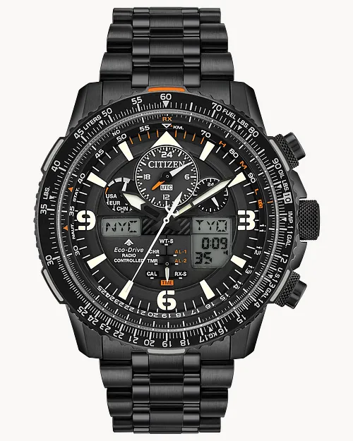 Promaster Skyhawk A T Men s Eco Drive JY8075 51E Black Watch CITIZEN